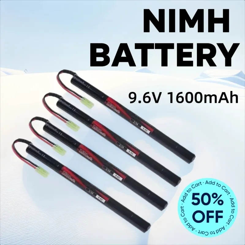 

9.6V 1600mAh for Toy Gun Water Gun NIMH Battery
