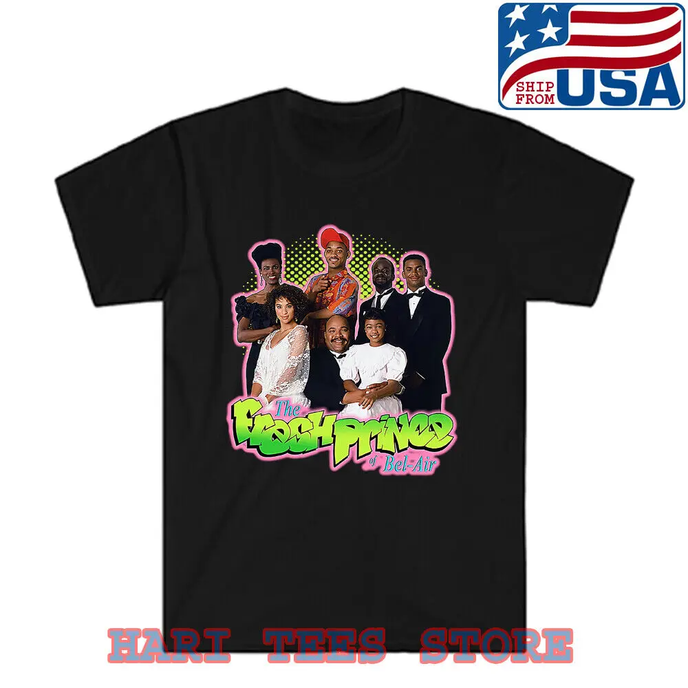 The Fresh Prince of Bel Air Mens Black T-shirt Size S -5XL