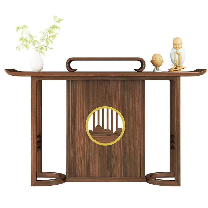 

Стол-тумба из массива черного дерева Xuanguantai в стиле лёгкой роскоши, современный минимализм, новый китайский стиль, для прихожей/гостиной