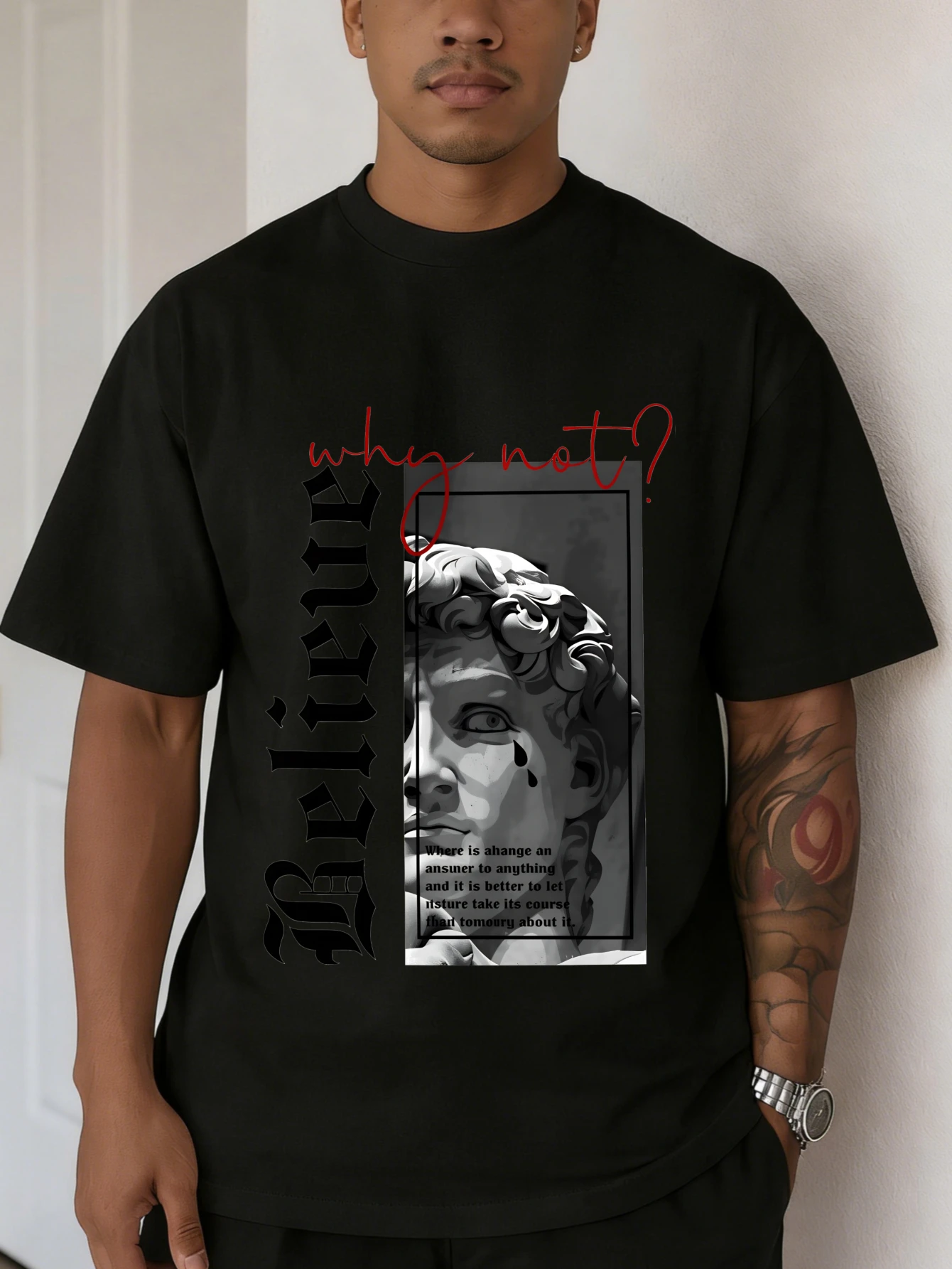 

Mens Oversized Cotton Y2K Retro Streetwear Outdoor Graphic Printed Short Sleeve Summer Casual Tshirt for Him