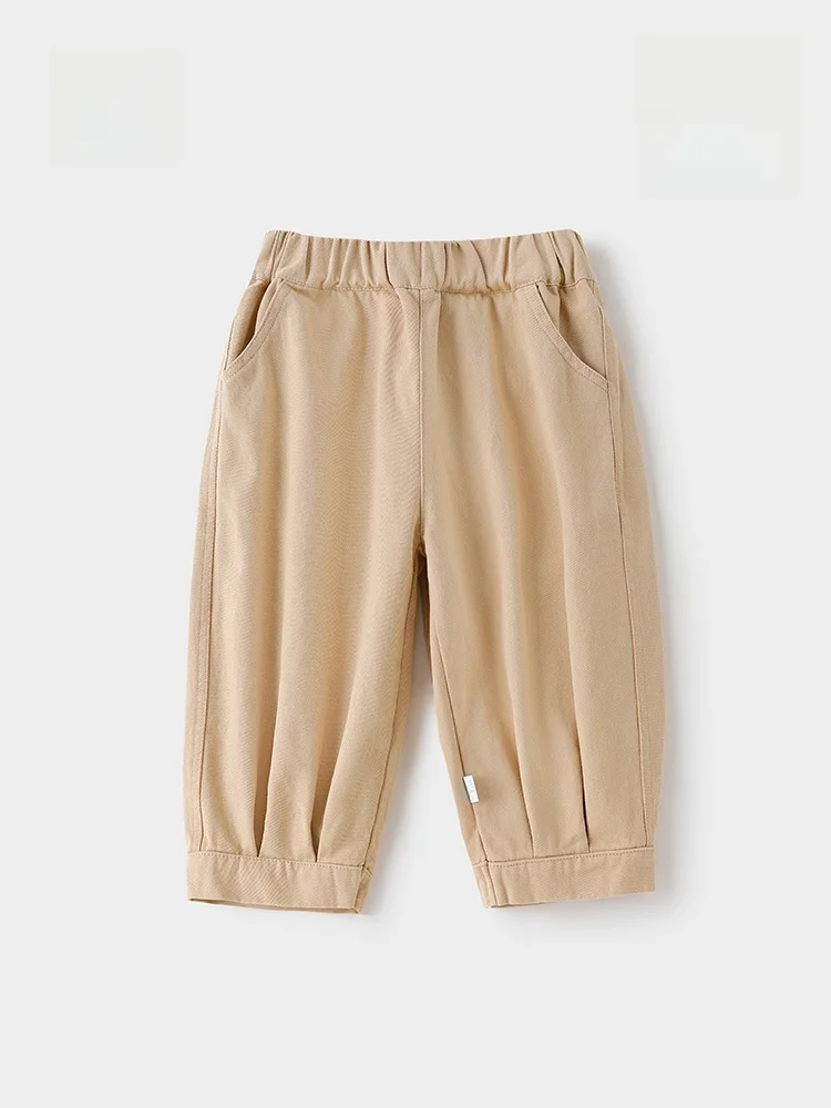 カジュアルカーゴパンツ-男の子と女の子用-春秋用-ロングパンツ-ウエストゴム-綿00-高伸縮性-肌に優しい-通気性