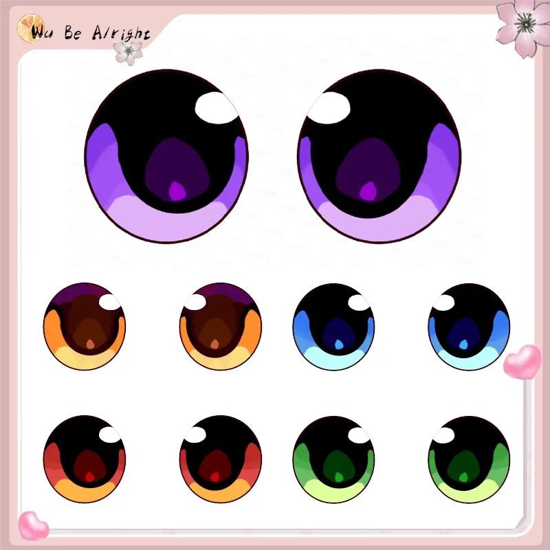 

Furry Fursona Anime Cartoon 5cm/8cm Pupil Eye DIY Fursuit Kig Eyes Film Visible Eye-patch Material Customizable Size Halloween