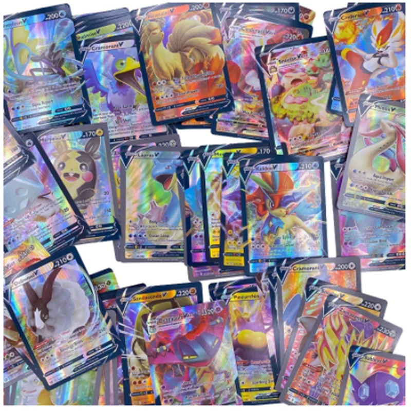 5-300Pcs Spanish French English cartas pokemon francaise Spanish Card Featuring 300 Gx 300 V Max VMAX 100 Tag Team