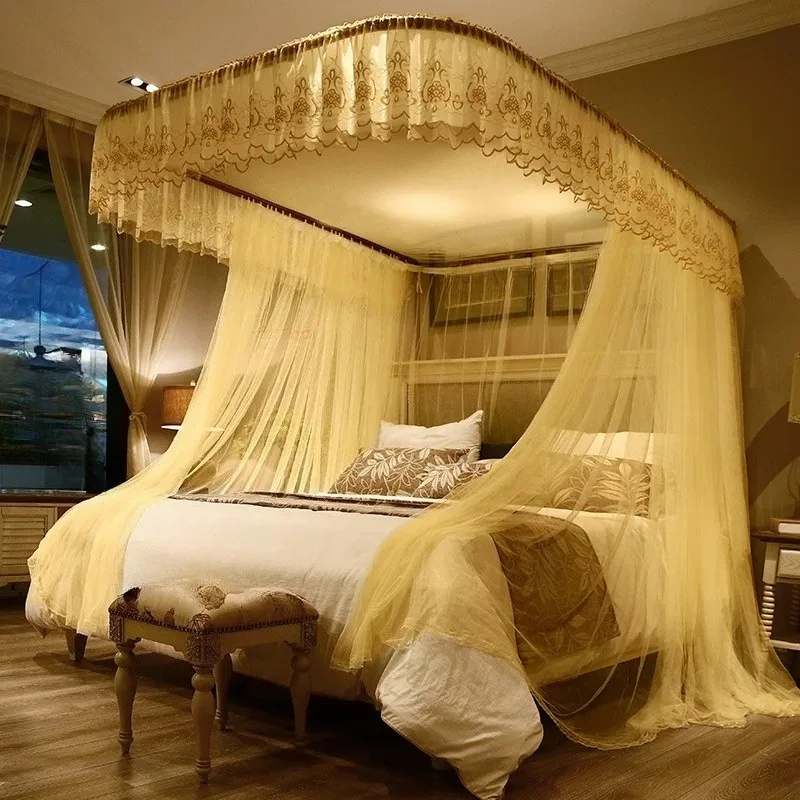 for Mosquito Net Rail 1.5m 1.8m U Shape Palace Track Thickened  Double Bed Summer