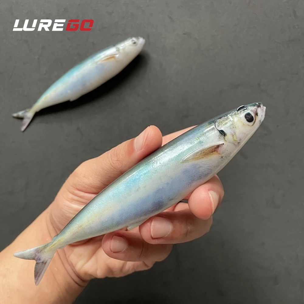 2 Stück Salzwasser-Schleppköder 5,71 Zoll 35g Realistischer Sardinen-Angelköder für Thunfisch Makrele Hochsee-Bootsangeln