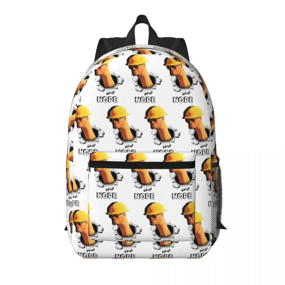 Team Fortress 2 Nope Engineer TF2 Student Backpack School Bag Hiking Travel Daypack for Boys Girls Bookbag Shoulder Bags