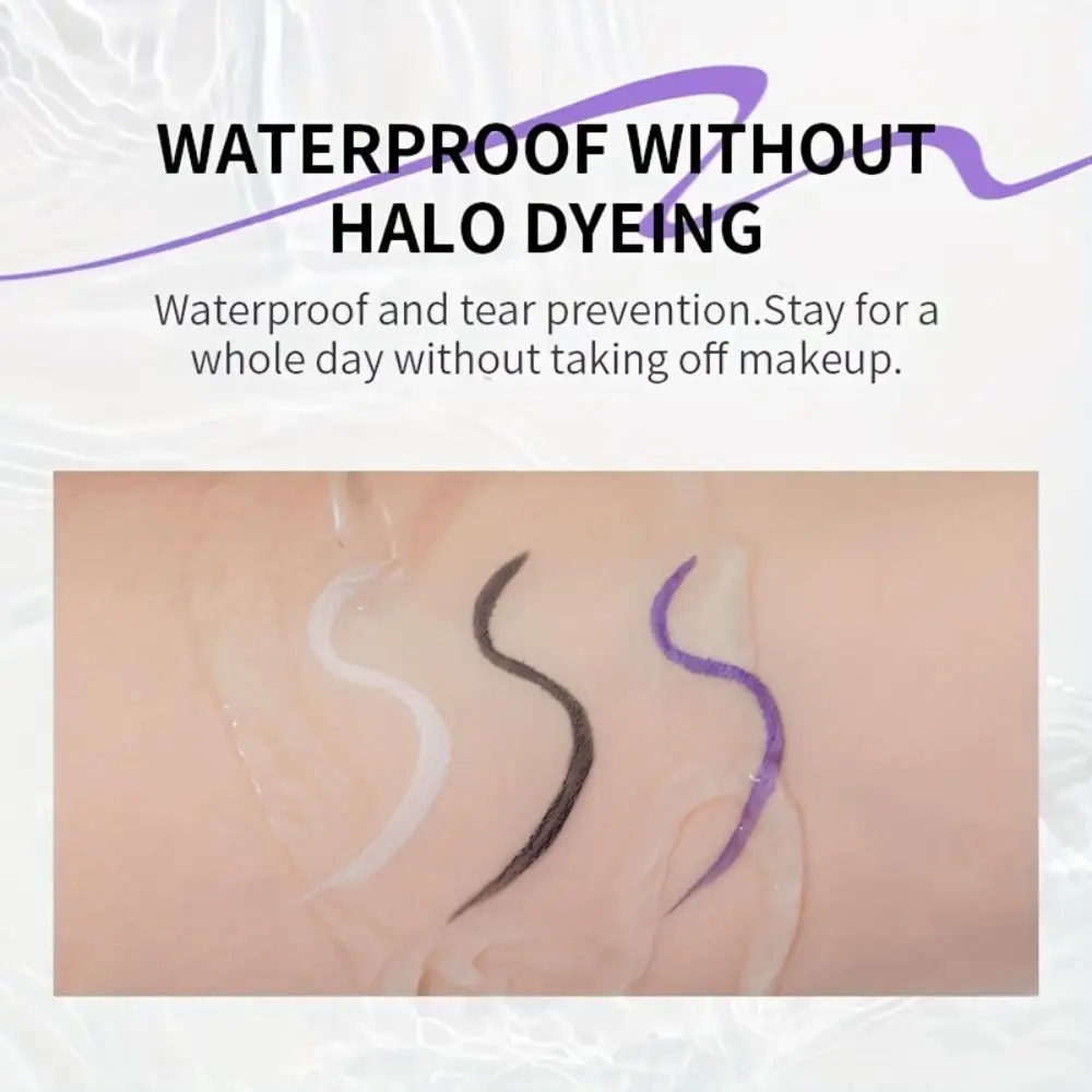 Crema delineadora de Ojos de 6 colores, Gel impermeable de larga duración, de textura cremosa delineador de ojos, pigmentos de alta intensidad