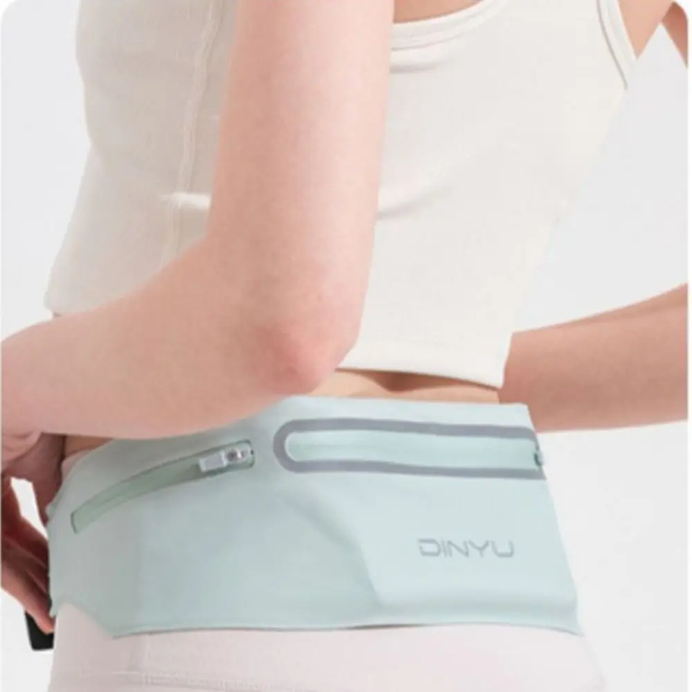 Waterproof Running Waistband Lightweight Portable Marathon Running Sports Belt Bag Invisible Reflective Strip Sports Fanny Pack