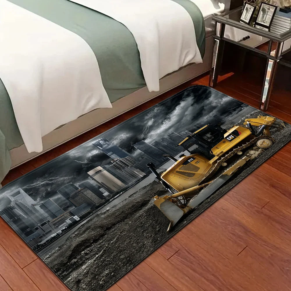 C-caterpillar-logo Hallway Carpet INS Style Soft Bedroom Floor House Laundry Room Mat Anti-skid Bedside Area Rugs