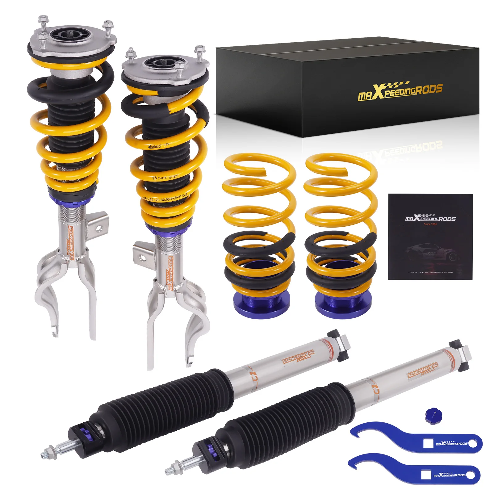 New for Comfort Coilovers Suspension Kit & for Springs Camber Damping Adjustment for Tesla Model Y AWD 2020-25
