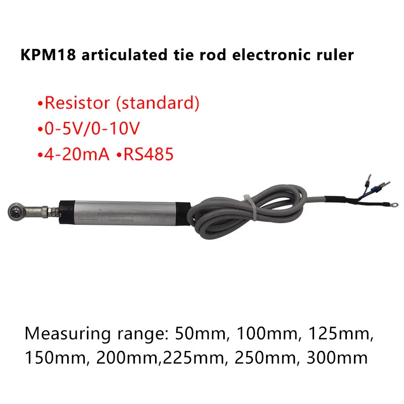 

Articulated High-precision Potentiometer Displacement Sensor KPM18 50-300mm Pre-stressed Electronic Ruler Resistance Rod Type