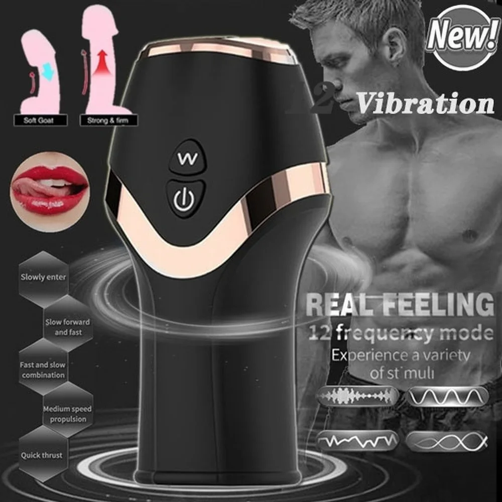 Estimulador sexual para hombres, copa de masturbación, vibración Hentai, anillo eléctrico para Coño, juguete de masturbación, Vagina automática