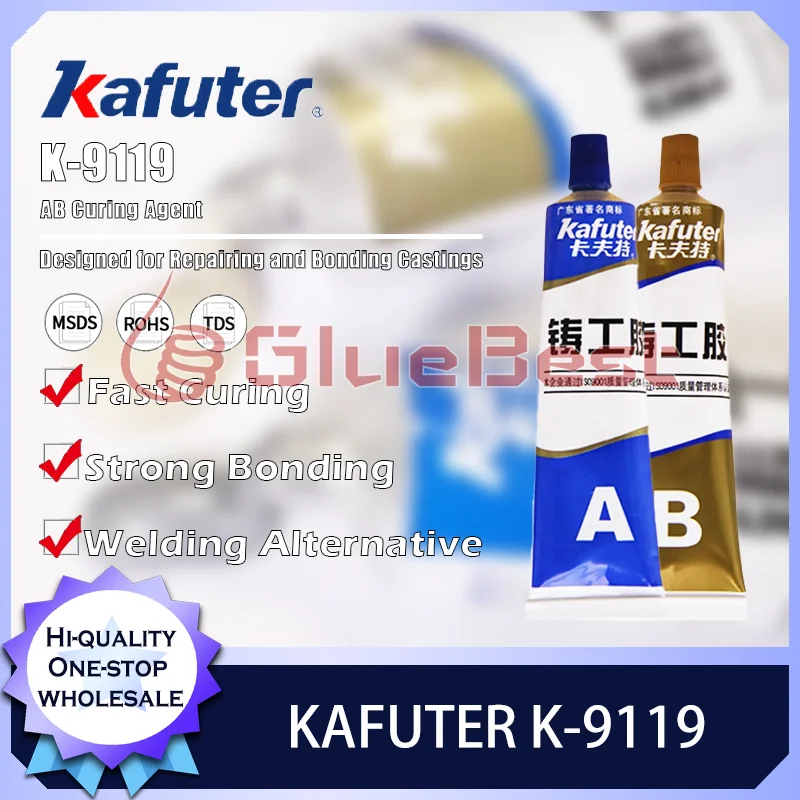 Kafuter K-9119 AB Fast Curing Metal Bonding Sealant Casting Repair Crack Filling Equipment Surface Maintenance Industrial Use