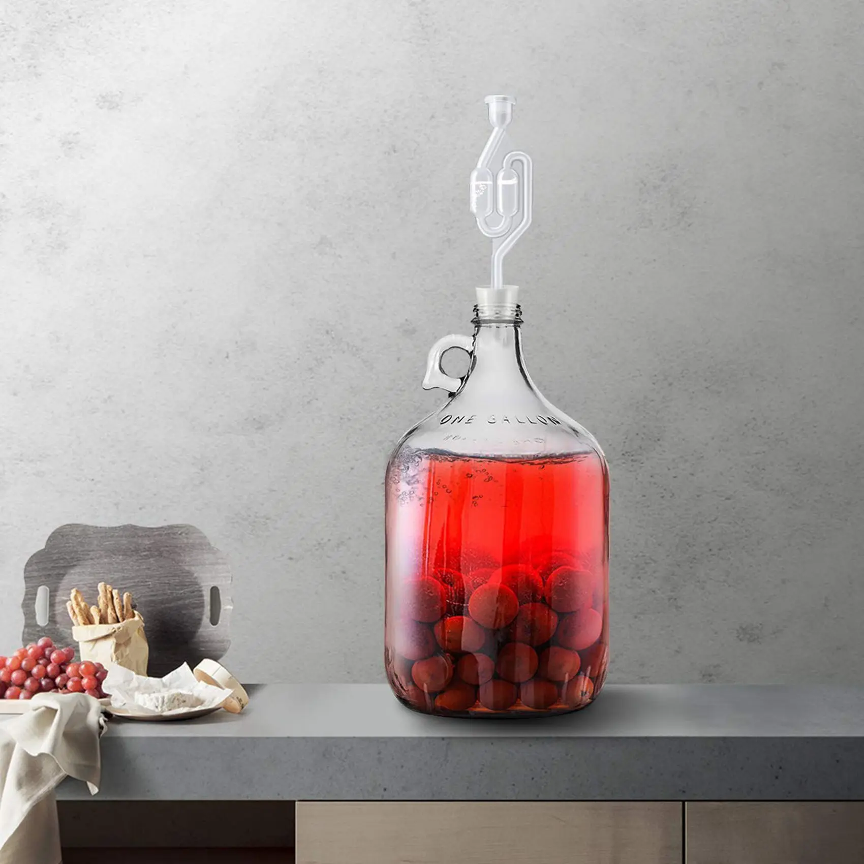 ABUL-16X Brewing Airlock Wine Airlock Beer Airlock With Rubber Airlock Stopper Plugs Airlock Twin Bubble Airlock