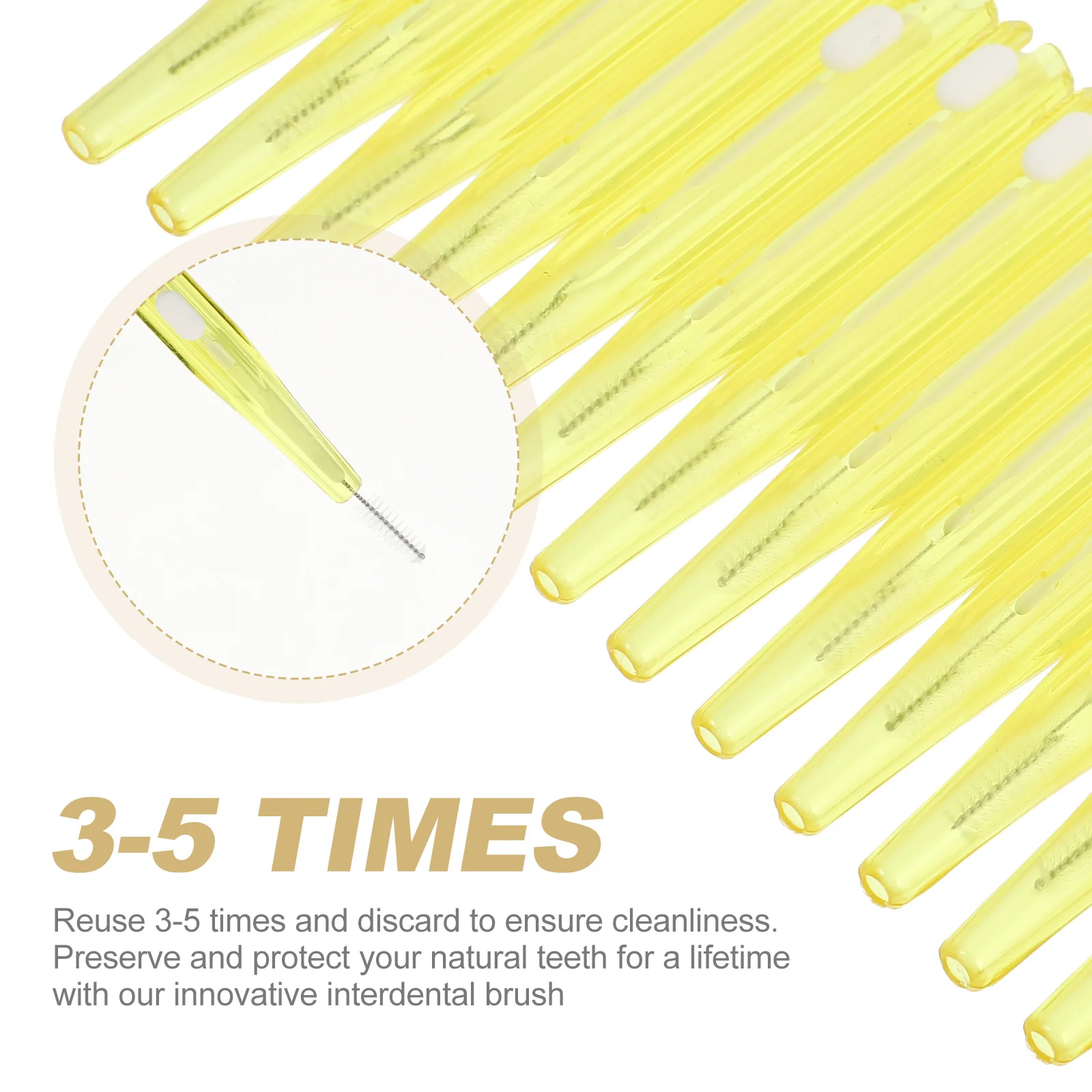 Zestaw szczoteczek międzyzębowych 60 sztuk, głębokie czyszczenie, włosie do trudno dostępnych miejsc, walka z próchnicą, zapaleniem dziąseł, narzędzie do higieny jamy ustnej, do zębów.