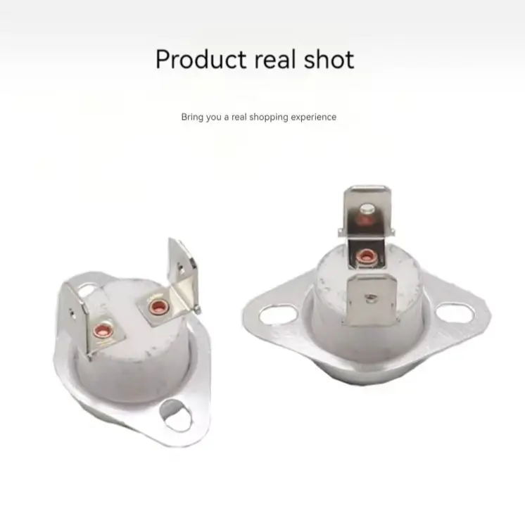 【5PCS】Bimetal thermostat KSD302 KSD301 16A 250V Temperature Switch Ceramics 40-300C Degree 45C 50C 55-155 160-200 230-280 300C