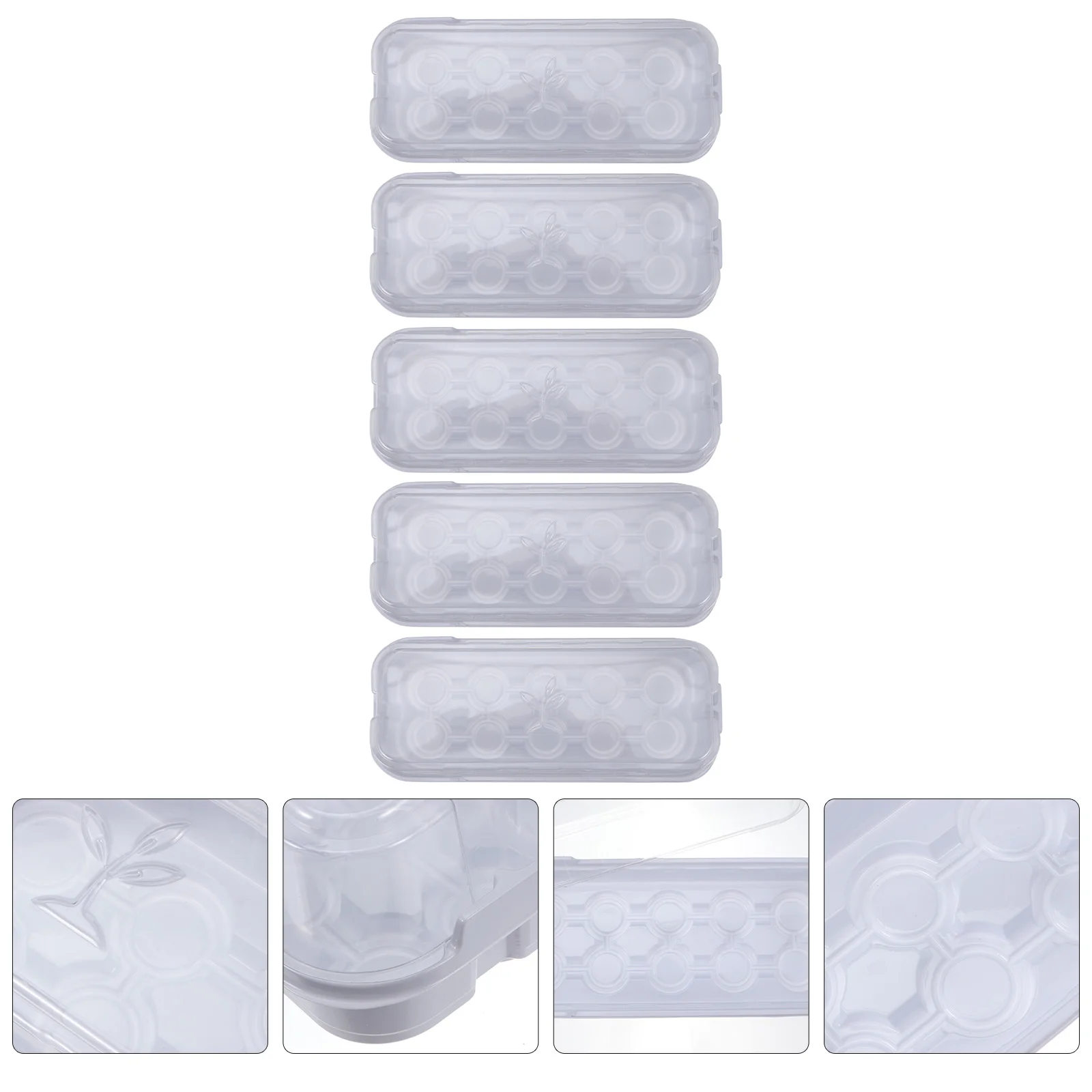 

5 Pcs Seedling Box Seeds Starter Tray Plastic Nursery Pot Trays Propagator