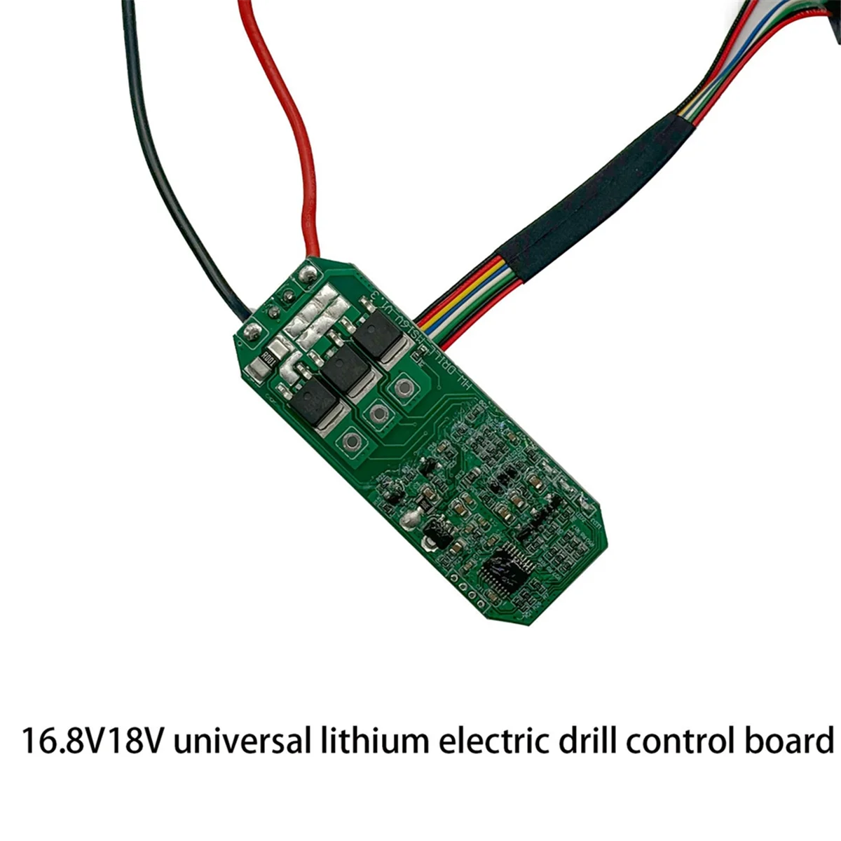 ABNJ Płytka Sterująca Wiertarki Elektrycznej Litowej 16,8 V Zestaw Przełączników Płytka Drukowana Wiertarki Bezszczotkowej 18 V