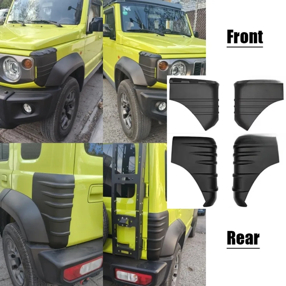 ABS Front & Rear Body Corner Wrap Protection Cover Exterior Guard Trim Fit For Suzuki Jimny JB64W JB74W 2019+ 2-Door 4-Door