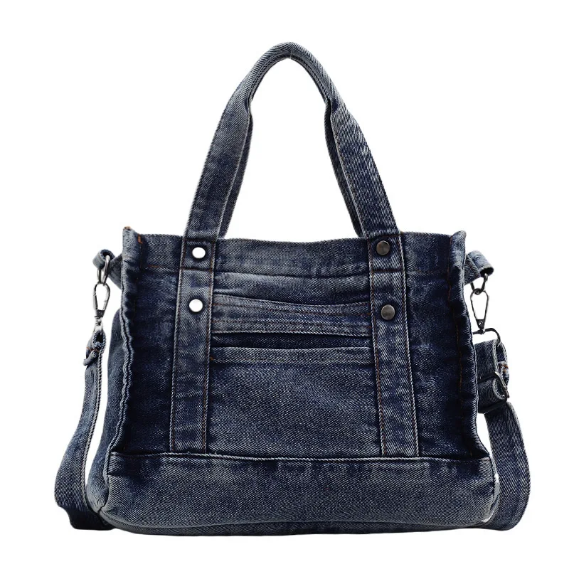

Women’s Denim Tote Bag Fashion Casual Shoulder Handbag Large Capacity Travel Crossbody Purse Stylish Multipurpose Bag