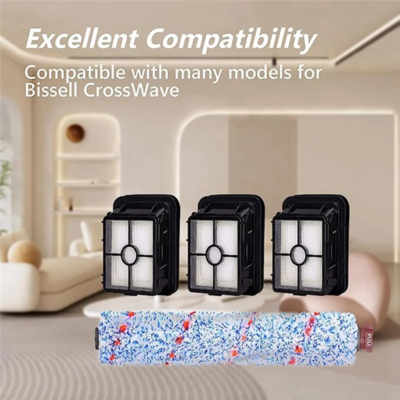 مناسبة لفرشاة بيسيل المكنسة الكهربائية الأسطوانية 1866/2306/2551/1785 أجزاء مرشح الفرشاة الأرضية