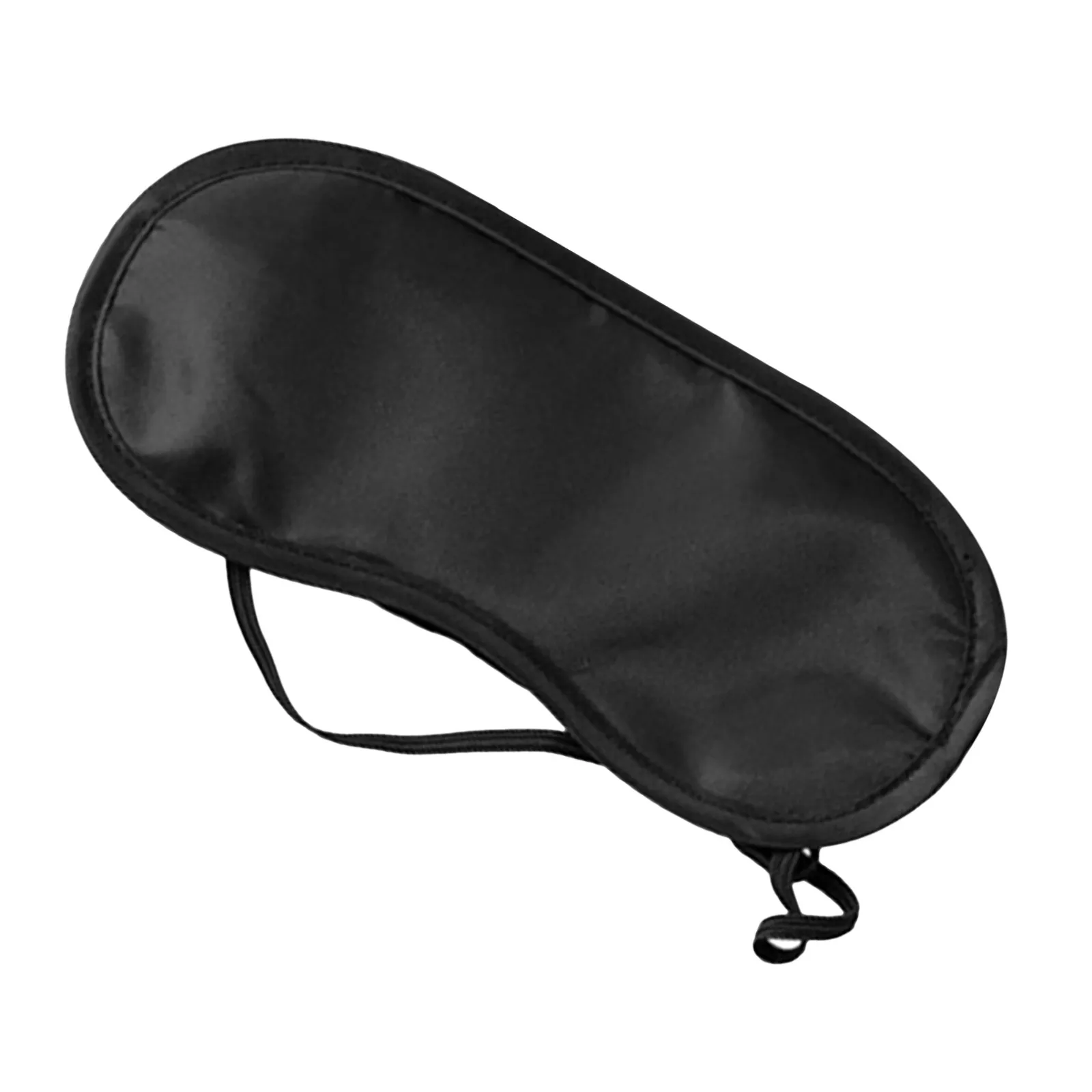 Sleep Eye Mask Black Polyester Fabric Lightweight Breathable Eye Shade for Travel Home Hotel Meeting Train Eyeshade