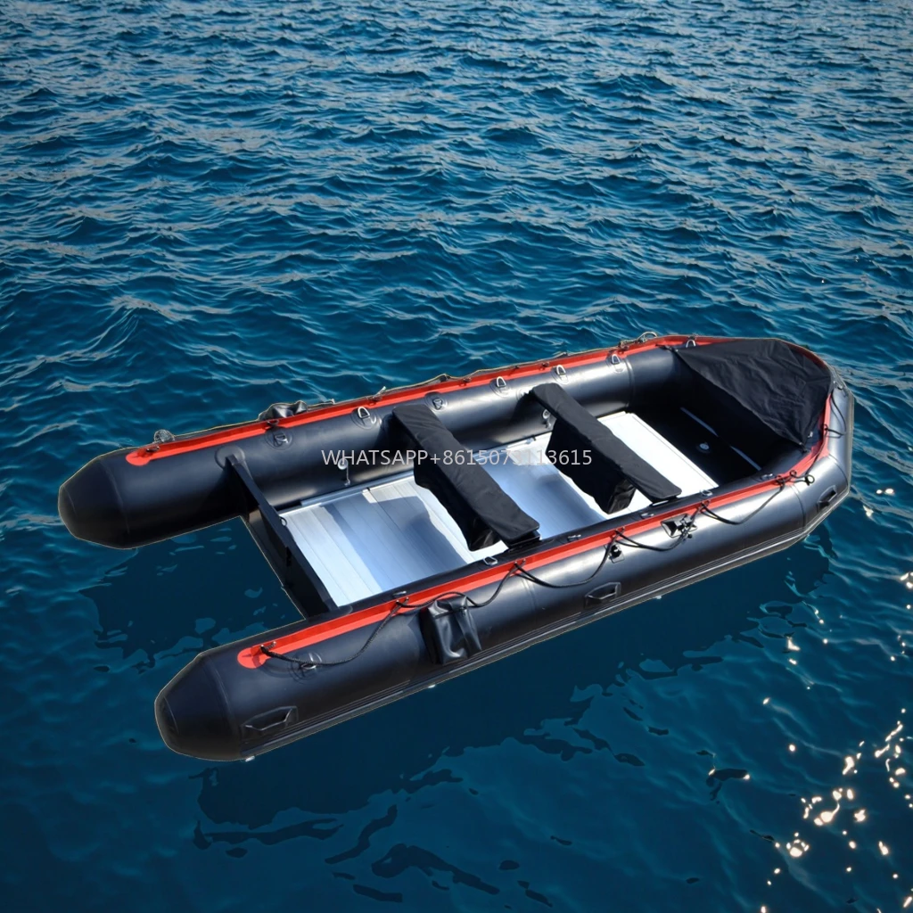 عالية الجودة 15FT 10-الركاب الألومنيوم بدن نفخ الصيد عائم كاياك الانجراف قارب الإنقاذ المواد البلاستيكية 1.2 مللي متر ل