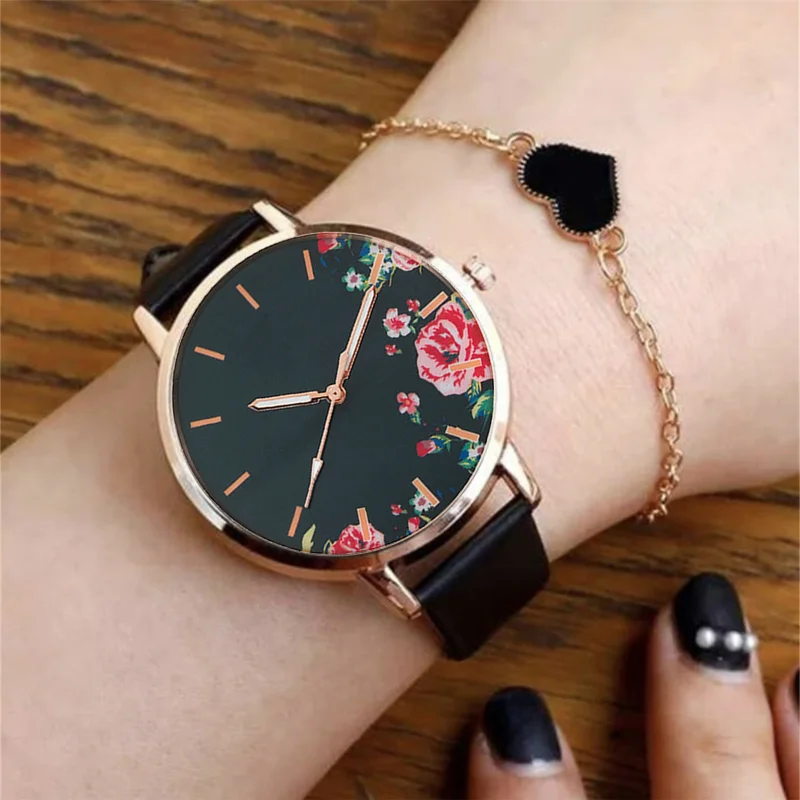 

Watch for Womens Fashion Starry Sky Dial Bracelet Ladies PU Leather Strap Quartz Girls WristWatch Montre Femme