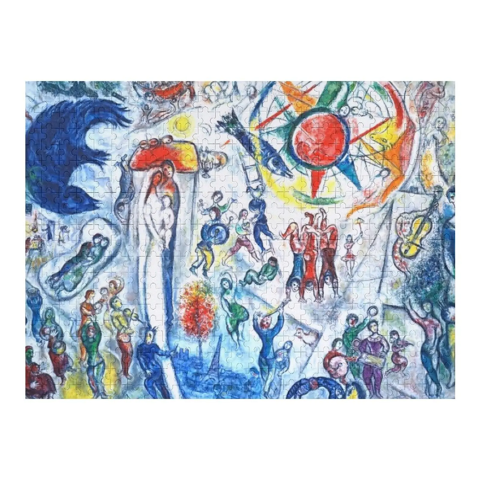 

Marc Chagall - La Vie (1964) Jigsaw Puzzle Custom Wood Jigsaw For Kids Wooden Jigsaws For Adults Puzzle