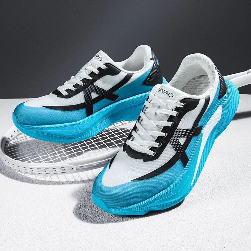 

Professional Tennis Sneakers for Men Breathable Tennis Training Shoes Non Slip Outdoor Sneakers Wear-Resisting Tennis Footwear