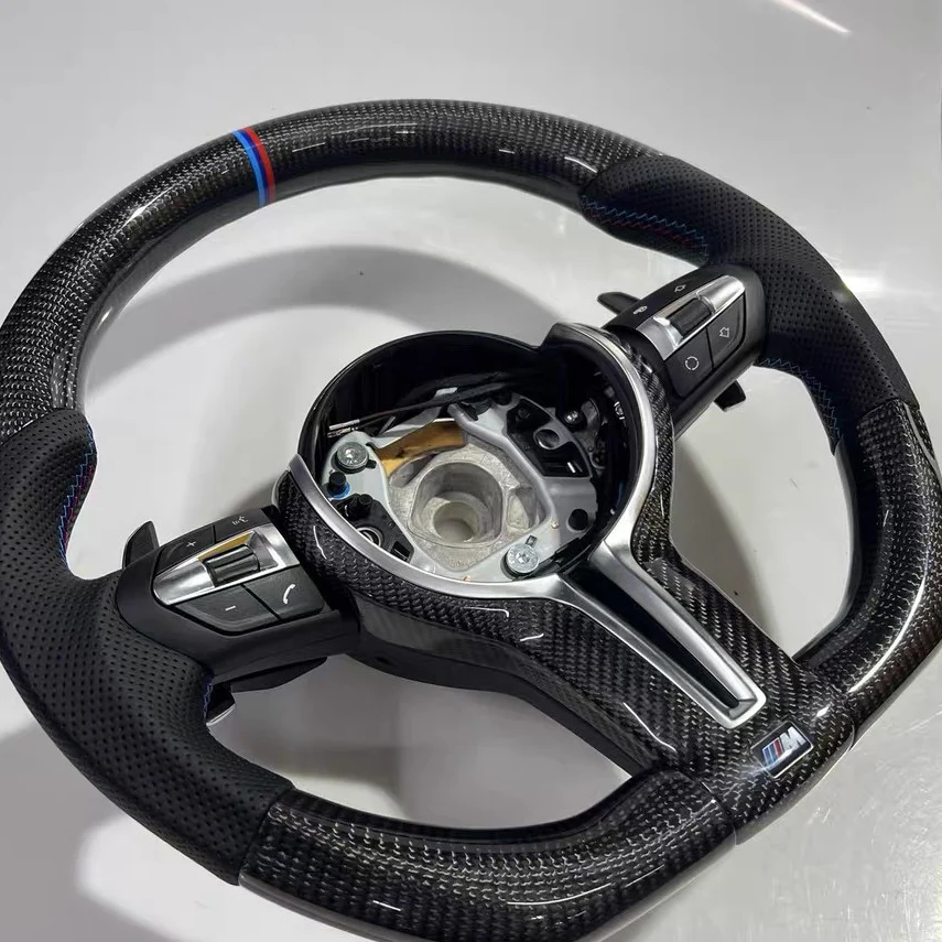 Suitable For BMW F30 F10 F31 F34 F20 F21 F22 F25 F22 F36 F33 F32 F01 F15 F45 Carbon Fiber Steering Wheel Interior Customizable