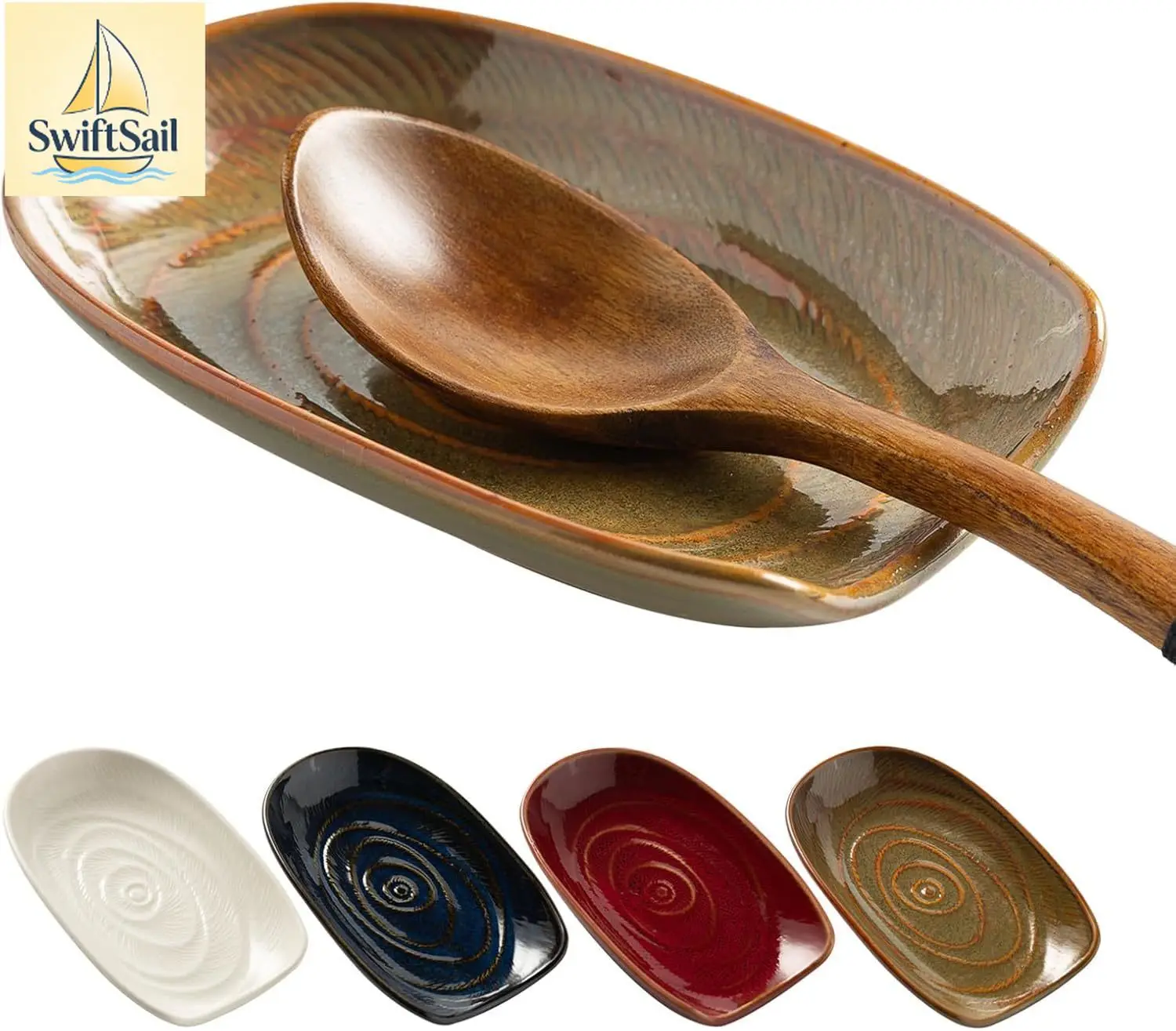 

Керамическая подставка для ложек на плиту, держатель для ложек на кухонную столешницу, подставка для кофейных ложек, подставка для кухонных принадлежностей, для половников, кухня