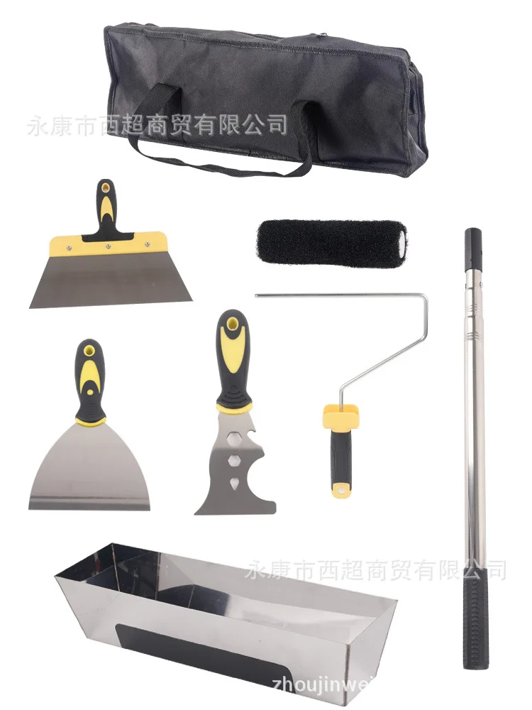 Scratching Tool for Walls, Lightweight Ash Knife Putty Scraper Rubber Plastic Blade Putty Scraper Putty Scraper