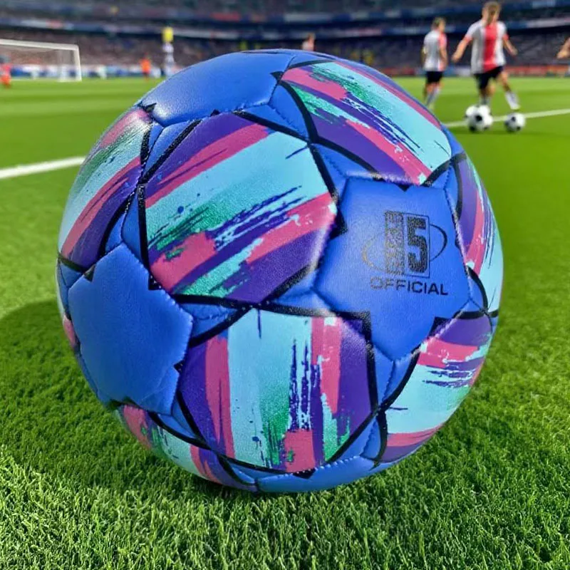 Tamaño 5 fútbol PU Material partido entrenamiento fútbol impermeable antipresión profesional pelota de fútbol elástica para partido deportivo