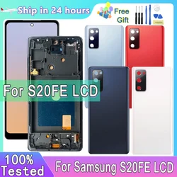 TFT For Samsung Galaxy S20 FE SM-G781 G7810 G781U G781B LCD Display Touch Screen Digiziter Assembly with Frame Department