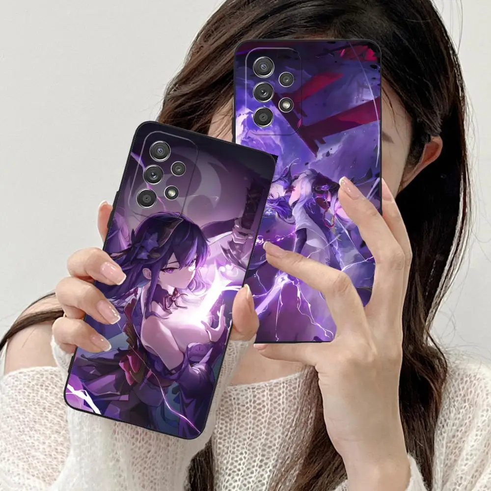 

Genshin Impact Raiden Shogun Phone Case for Samsung Galaxy M55 54 42 35 34 33 32 23 22 15 14 13 12 F55 5G Colour Protective