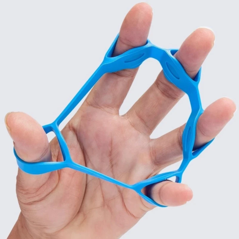 2 Stuks Siliconen Vijf Vinger Training Hand Expanders Sporter Pols Brancard Vinger Grijper Expander Sterkte Revalidatiehand