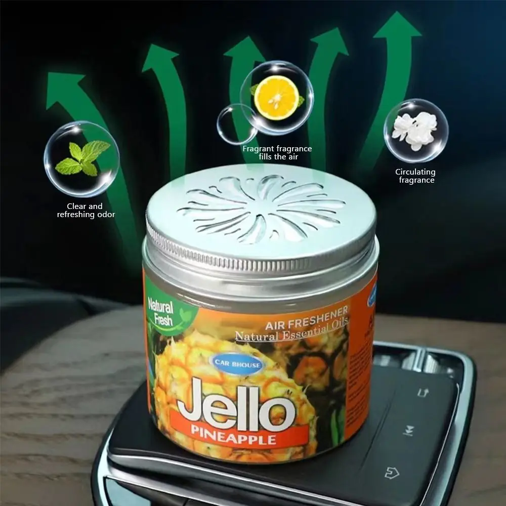 Long-Lasting Car Air Freshener Strong Fragrance Safe Car Scent Strawberry Lemon Fruit Flavor Odor Eliminator Essential