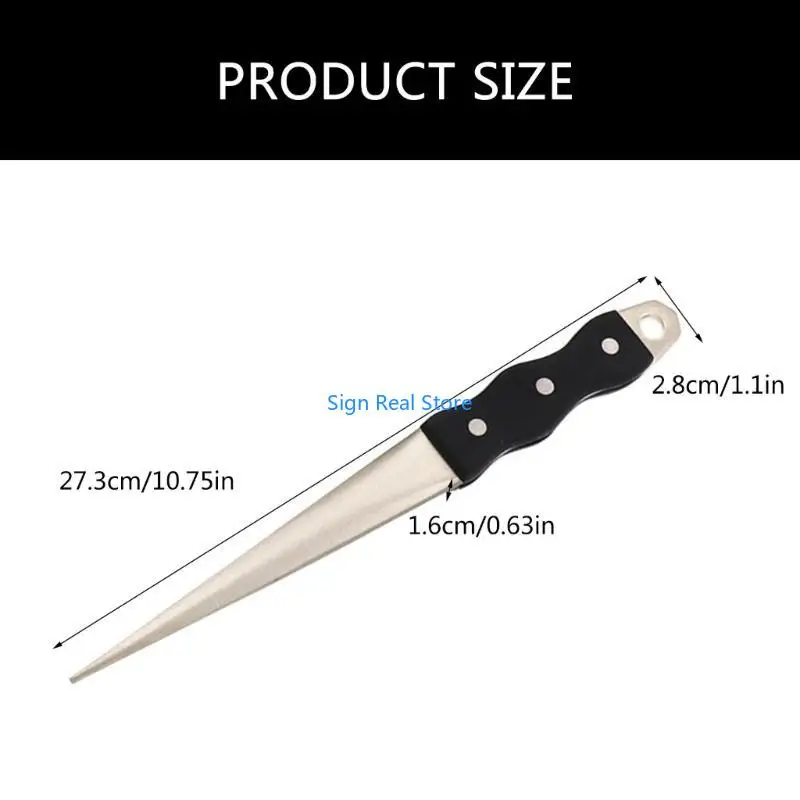 Diamante Açando aço Profissional Cutter Sharpner Rod Cozinha Aface 41xb