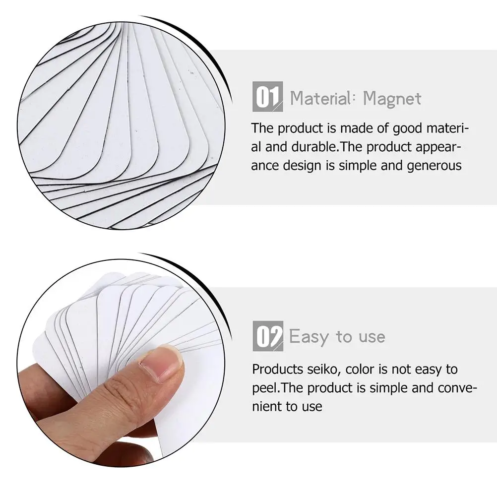 10 Pcs Pearl Magnetic Fridge Stickers Blank Refrigerator Magnets Sublimation Home Decor Magnetic Sticker Custom Photo