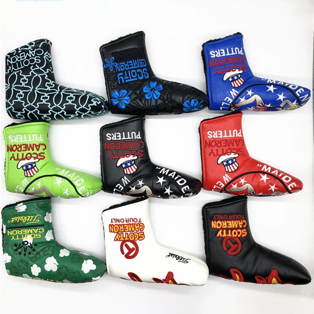 

Golf Head Cover Putter Cover Closure Blade Putter