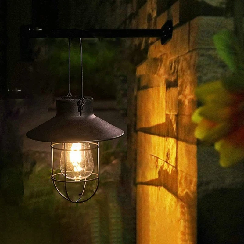 

Vintage Solar Lantern Lamp Waterproof Lights Decor LED Solar Vintage Lantern For Patio Backyard Villa Yard Path