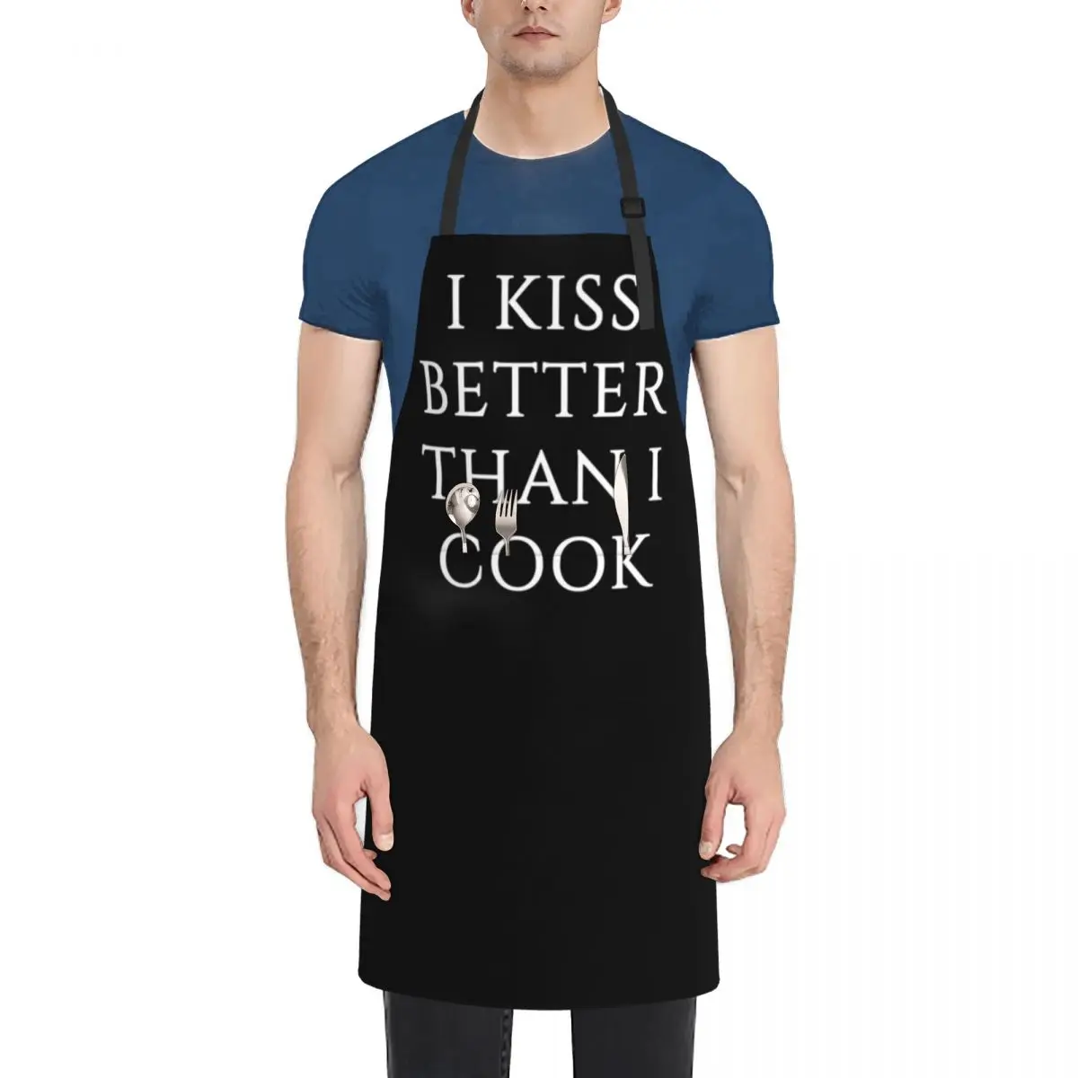 

Kiss Better Funny Aprons for Men Women Kiss better than i cook Baking Cooking Apron with Jokes, Housewarming Couples Thank Apron