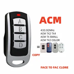 ACM  Controller CommanTX TX2 TX4 Garage Door Remote Control Duplicator 433.92MHz Clone ACM Gate Remote Control Hand Transmitter