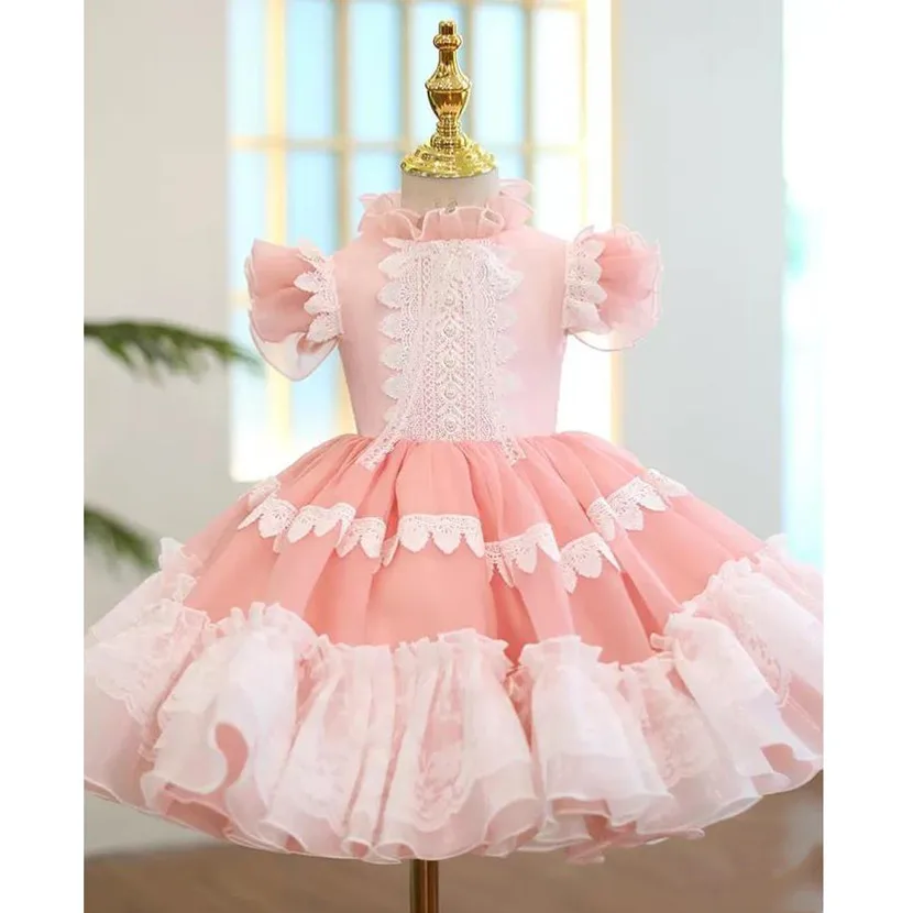 

Baby Spanish Vintage Lolita Palace Style Ball Gown Toddler Girls Birthday Party Baptism Dress Kids Clothing A2144