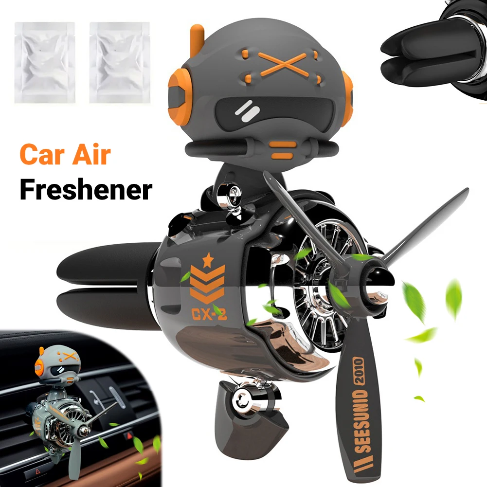 

Airplane Pilot Car Air Freshener Air Outlet Aromatherapy Ornament Car Fragrance Diffuser Gifts for Him Her Friends Families