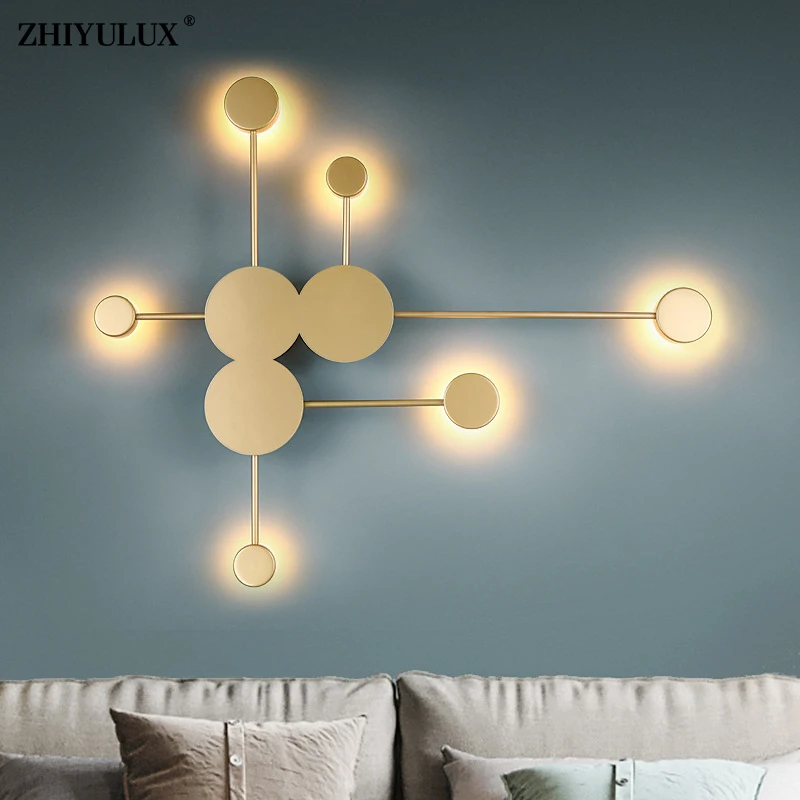 

Simple Left Right Style New Modern LED Wall Lamps Living Dining Room Bedroom Bedside Hall Aisle Flats Bar Lights Indoor Lighting