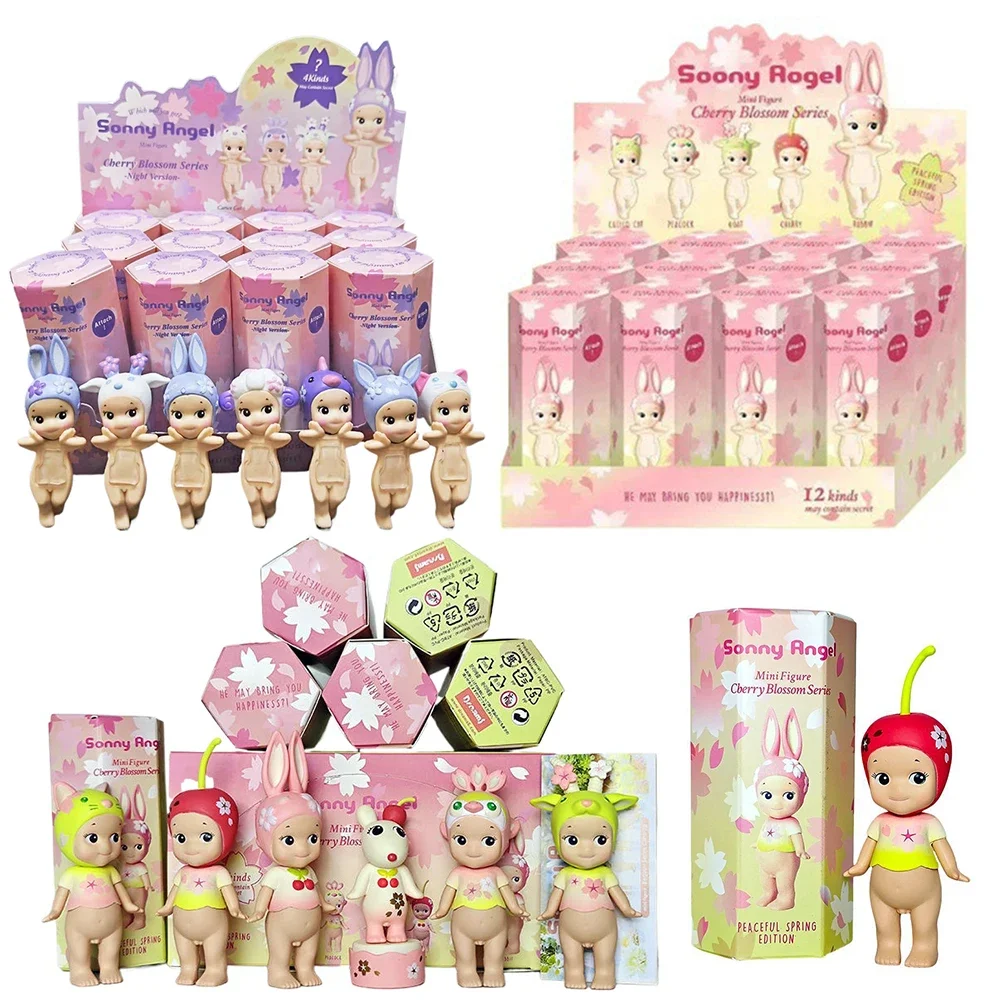 

2025 New Sell Sonnes Angels Cherry Blossom Series Anime Figures Ornaments Dolls Fans Children Christmas Gift Random