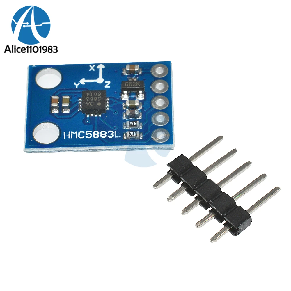 GY-273 HMC5883 HMC5883L 3-5V potrójny kompas moduł czujnika magnetometru dla Arduino trójosiowy moduł pola magnetycznego zestaw do samodzielnego