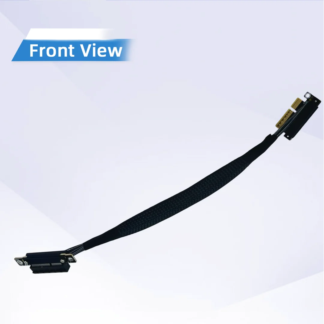 ADT-Link 128Gbps Double Reverse PCIe 5.0 x4 Extension Cable Support Network Card USB Card With High-Speed Transmission